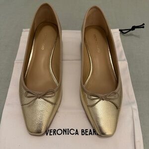 Veronica beard Cecile square toe pump.  Currently online for $149.